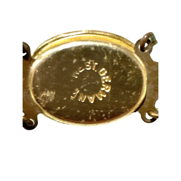 Vintage West Germany Statement Bead Necklace Blue Two Strand Retro Grannycore - Picture 5 of 6